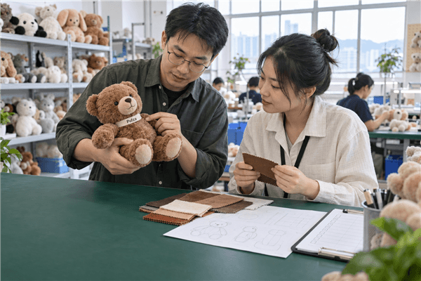 Custom plush product and factory setting for custom plush toy manufacturer