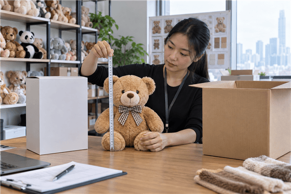 Custom plush product and factory setting for custom plush toy size guide