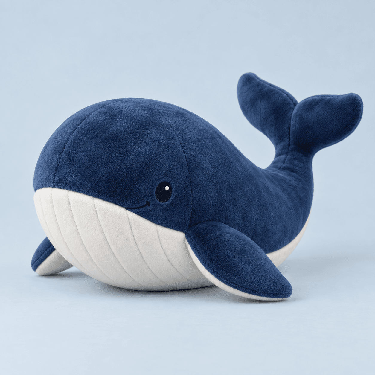 Blue whale ocean-themed plush toy sample